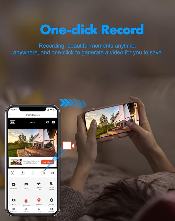 LaView 8MP Security Camera Outdoor Wired Starlight Color Night Vision,4K Cameras for Home Security AI Human Detection & Auto Tracking, IP65 Outdoor Camera 2-Way Audio, US Cloud, Compatible with Alexa
