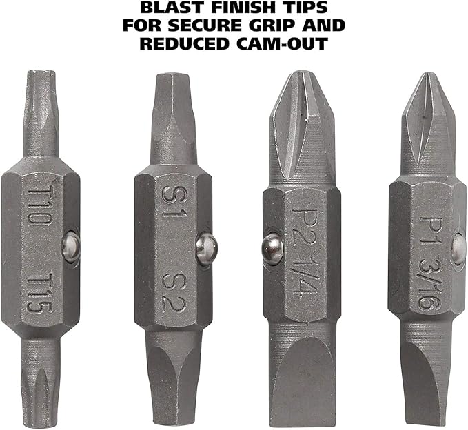 GreatNeck SD11RC 11 in 1 Screwdriver and Nut Driver Set, Multi-Bit Cushion Grip, Multi Tool Screwdriver Kit, HVAC tools, Electrician Tools