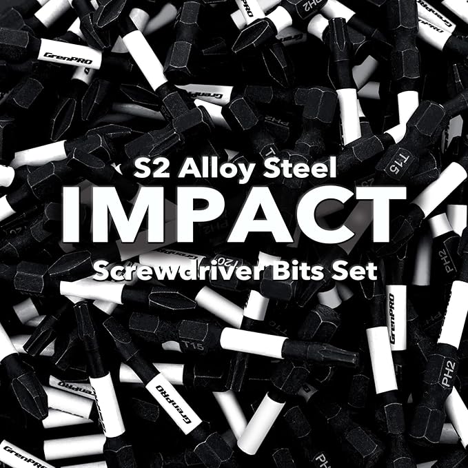 Screwdriving Power Bits PH2-2IN+3.5IN+6IN 3pcs Magnetic Phillips #2 S2 Steel Anti-Slip Long Screwdriver Bit Set 1/4 Inch Hex Shank Impact Tough Screws Drive Bits