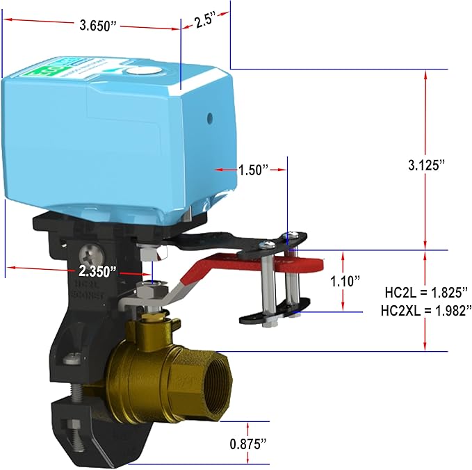 EVC300-HCLXL-WIFI, Bulldog-WIFI Valve Robot, Valves up to 1.5 inches Works with Smartlife, Google Home, Amazon Alexa & SmartThings