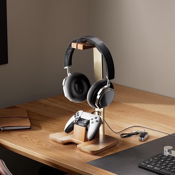 Controller and Headphone Stand for Desk Gaming Desk Accessories Controller and Headphone Holder Headset Holder Headset Stand