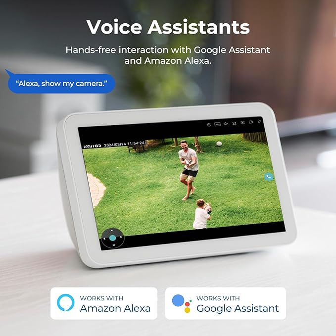 IMILAB EC6 Dual 3K+3K Plug-in Outdoor Security Camera: Outdoor Camera for Home Security w/Motion Spotlight/Siren, Wired 360° Rotate Cam, Person Tracking, 24/7 Continuous Recording, Color Night Vision