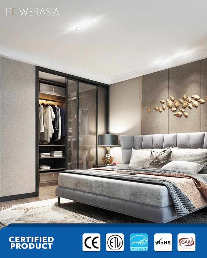 24 Pack Recessed Lighting 6 Inch with Junction Box, 5CCT 6 Inch LED Recessed Lights Dimmable 2700K-6000K, 15W 1200lm Ultra Thin Recessed Lighting - ETL and Energy Star