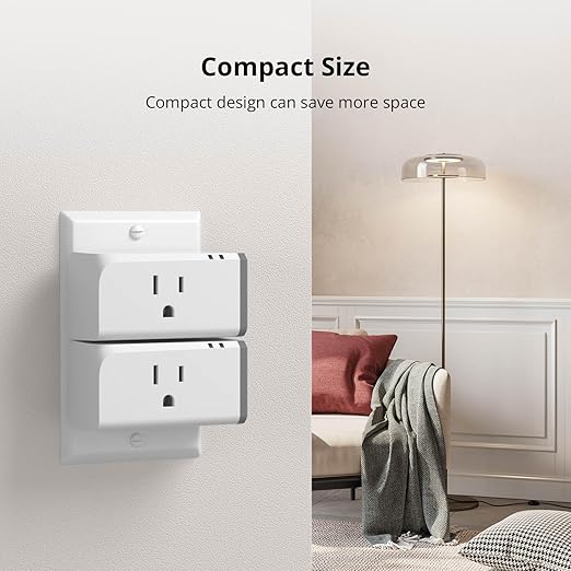 SONOFF S31 Smart Plug with Energy Monitoring, WiFi Outlet 15A Remote Control, That Work Alexa, Google Home & IFTTT, ETL Certified, NO Hub Required, 2.4GHz Network Only(2-Pack)