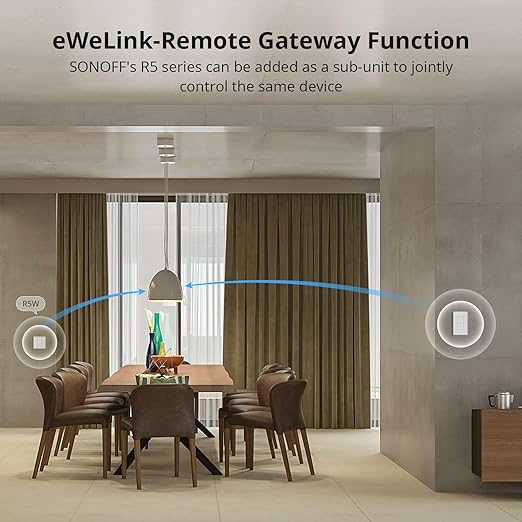 SONOFF Matter Smart Light Switch, 2.4GHz WiFi Light Switch, Neutral Wire Required Smart Switches for Lights, Interruptor Inteligente Compatible with Alexa and Google Home, 2 Gang M5-2C-120W