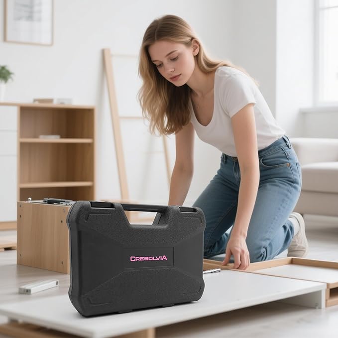 Pink Tool Kit 69 Piece Tool Kit for Women Small Basic Hand Tool Box Home Tool Set Perfect for Ladies and Girls with General Home Repairs, DIY Project,Office and College Dormitory Use