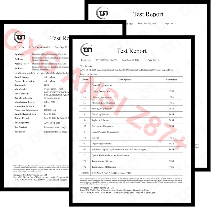 OXG 4 Pack Safety Glasses Anti Fog Goggles, Blue Light Blocking Stylish Safety Glasses for Women Nurses Protective Eyewear