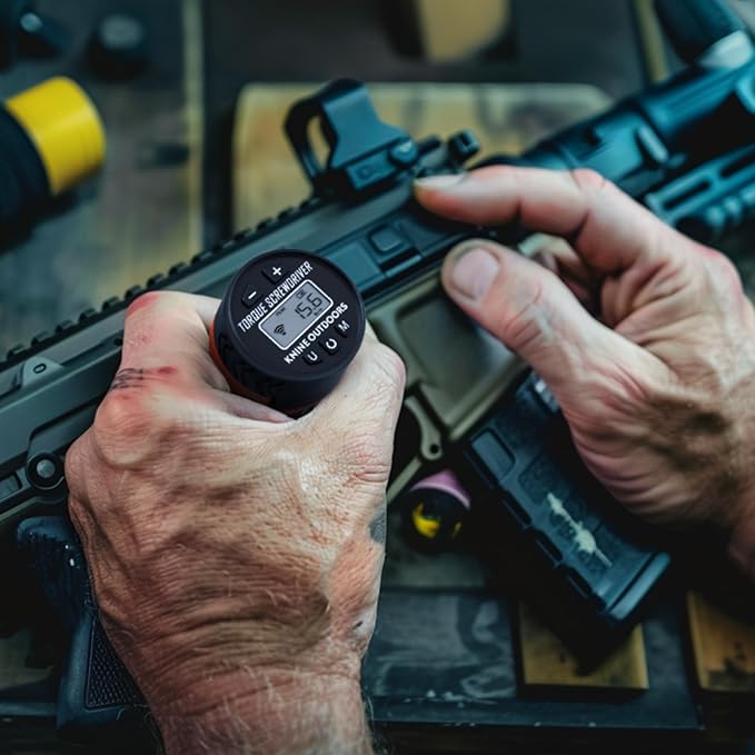 KNINE OUTDOORS Digital Torque Screwdriver Wrench Driver Set 15-100 Inch Pounds lbs for Maintenance, Hex Bits, 1/4" Socket, Shaft Extension, Scope Level Bubble, For Tools, Bike Repairing and Mounting