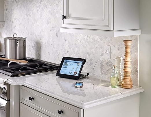 Leviton T5632-W Type-A USB In-Wall Charger with 15A Tamper-Resistant Outlet, USB Charger for Smartphones, White