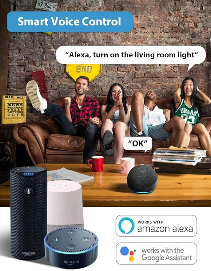 WiFi Smart Light Bulbs 150W Equivalent, 16W Dimmable 1600LM BR30 Flood Smart Bulb Works with Alexa Google Home No Hub, E26 Color Changing LED Alexa Light Bulb, 2700K-6500K RGBCW CRI>90, 4 Pack