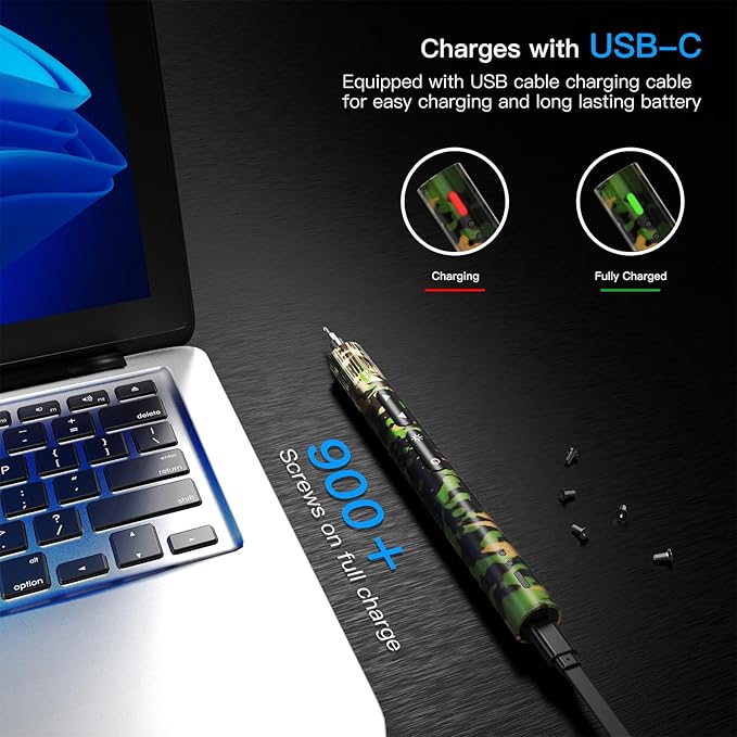 Electric Screwdriver Set 78 in 1 - Mini Precision Screwdriver With 70 Bits, Rechargeable Power Screwdriver Kit for Electronics - Green