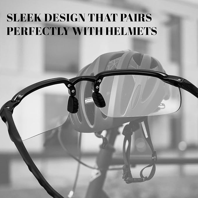 Birdz Eyewear Skyline ANSI Z87.1+ Safety Transition Sunglasses Anti-Fog, UV, Black