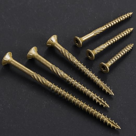 #10 * 3" Deck Screws, (1030pcs) 15 lbs.Exterior Wood Screws, Rust Resistant epoxy Coated, Bronze, T25 Star Bit