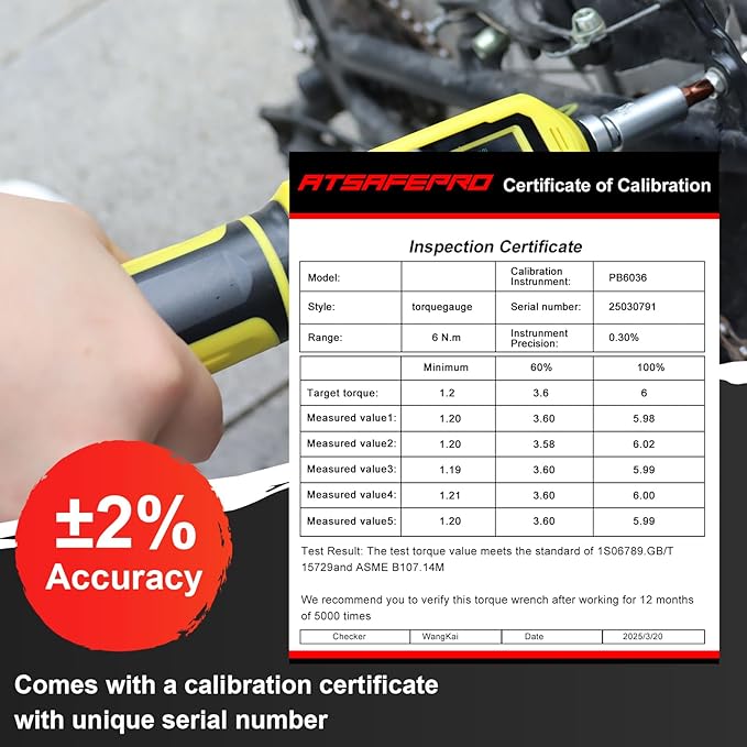 Digital Torque Screwdriver Set, 0.8-53.1 in-lbs/0.09-6 Nm, 45 PCS 1/4" Inch Pound Torque Wrench Screwdriver with Buzzer, LED Indicator & Vibration, 9 Preset Modes, ±2% Accuracy for Precision Work