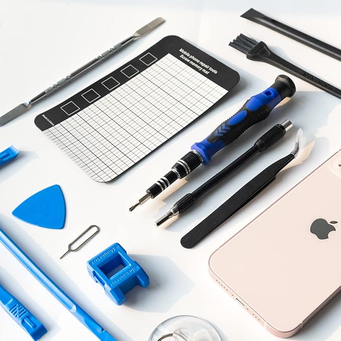 142 IN 1 Professional Computer Repair Tool Kit, Precision Screwdriver Set with 120 Bits Magnetic Repair Tool Kit for iPhone, MacBook, Computer, Laptop, PC, Tablet, PS4, Game Console, and Others
