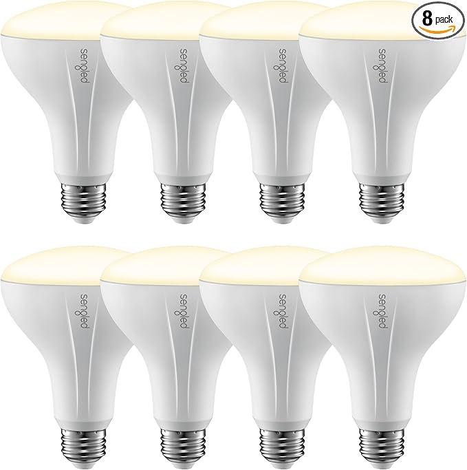 Sengled Smart Bulb, Zigbee Hub Required, Smart Light Bulb Works with Alexa, Google Home, SmartThings, Homekit and Siri, BR30 Dimmable Flood Light Bulb for Cans, Soft White 2700K, 650 LM, 9W, 8 Pack