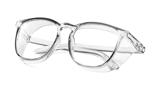 Alsenor Safety Glasses Anti Fog Goggles Protective Eyewear Blue Light Blocking Anti Dust UV Protection Glasses For Men Women (Grey)