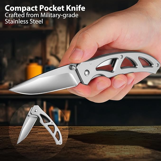 Multitools Gift Set “Merry Christmas”, Christmas Gift 14-in-1 Multi-tool Pliers & Folding Knife Set with Keychain Tag, 3-Piece EDC Kit for Camping, Hiking - Premium Gifting Box for Christmas