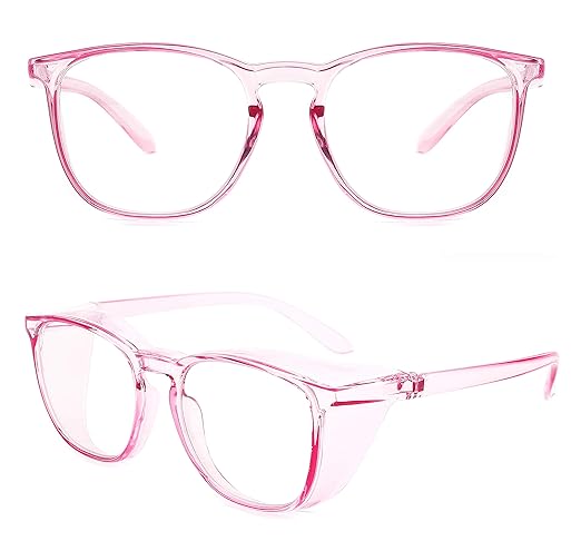 Alsenor Safety Glasses Anti Fog Goggles Protective Eyewear Blue Light Blocking Anti Dust UV Protection Glasses For Men Women (Purple)