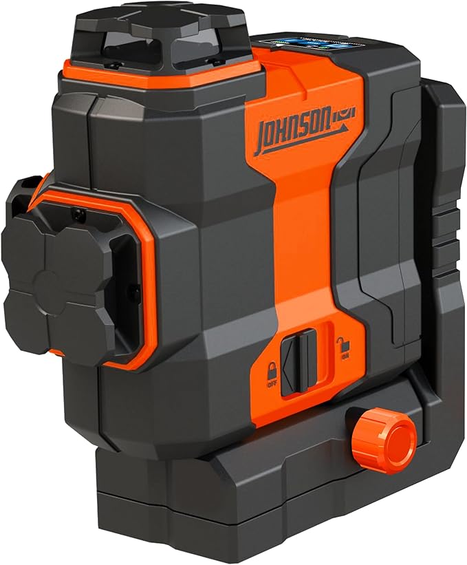 Johnson Level & Tool JLN300-GN3360 Laser Level, Self Leveling, 3x360° Plane Laser with GreenBrite® Technology, Magnetic Base, Hard-shell Carry Case, Lithium Ion Battery, Magnetic Target, Track Mount