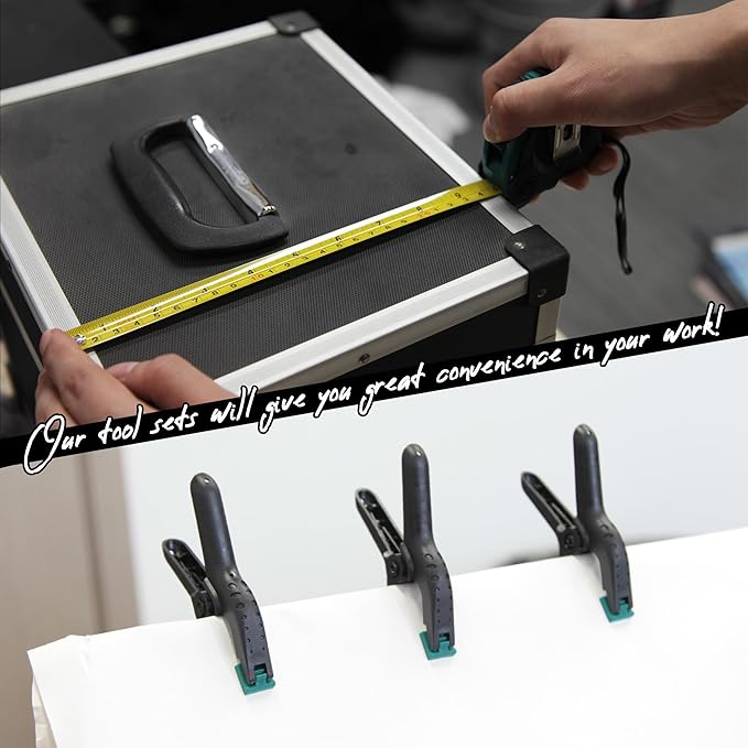 CARTMAN 238-Piece Tool Set with Socket Wrench & Auto Repair Tools Mixed General Household Hand Tool Kit, Green Plastic Toolbox Storage Case Comprehensive DIY, Home & Car Maintenance