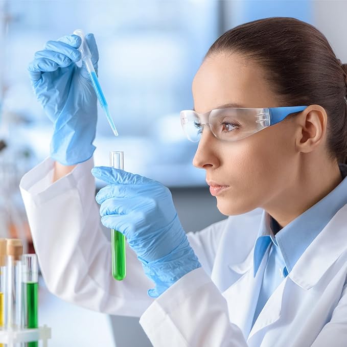 Weewooday 48 Pcs Safety Glasses One Size Safety Eyewear Eye Protection Goggles with Clear Protective Lens for Work Lab