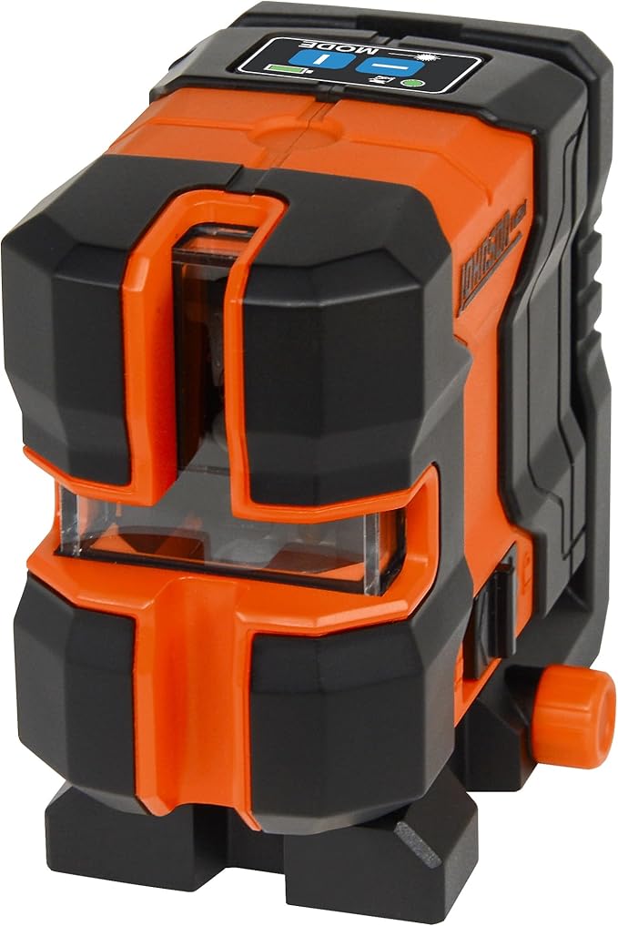 Johnson Level & Tool JLN300-GNCL Laser Level, Self-Leveling Cross-Line Laser with GreenBrite® Technology, Magnetic Base, Hard-shell Carry Case, Lithium Ion Battery, Magnetic