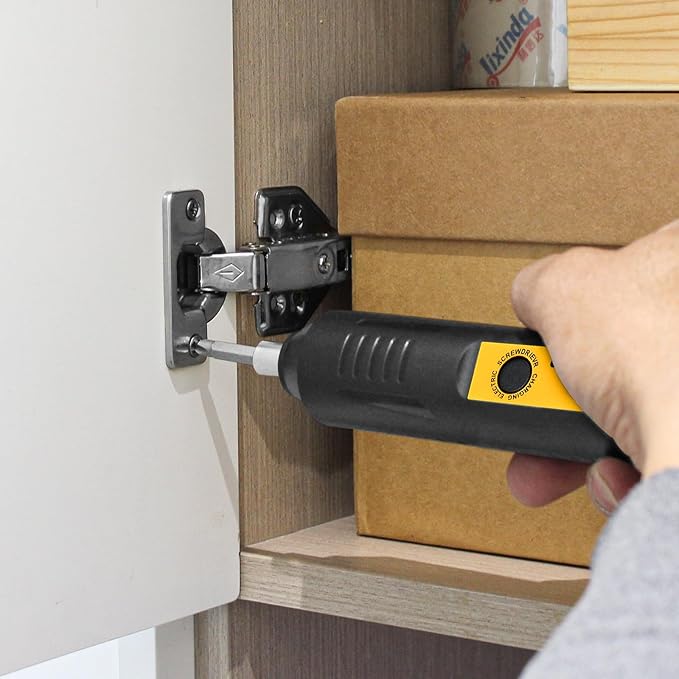 Cordless Screwdriver Rechargeable – Compact Battery Operated Electric Screw Driver with Magnetic Bits, Type-C Charging, 12 Bits & Storage Box – Small Power Screwdriver for DIY & Repairs
