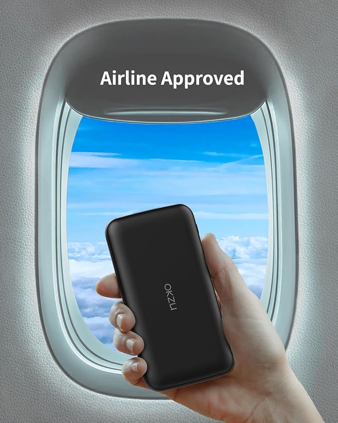 5V 2A Power Bank for Heated Vest, Jacket, Stadium Seats, Chair, 10000mAh Fast Charging Battery Pack for USB Heated Clothing, Heated Blanket, Coat, Sleeping Bag