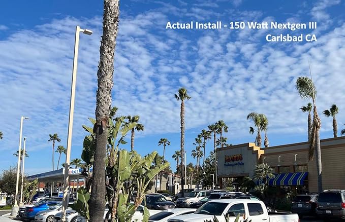 RuggedGrade 150 Watt LED NextGen III Parking Lot Lights - 21,000 Lumen - 5000K - Direct Arm Mount - Without photocell - White Housing