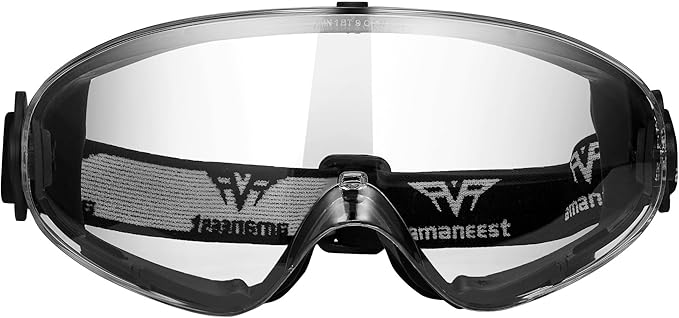 ANSI Z87+Safety Goggles,Double Anti-fog Coating,Long-lasting Anti-fog,HD Lens,99.99% UV-Protected,2 Pairs