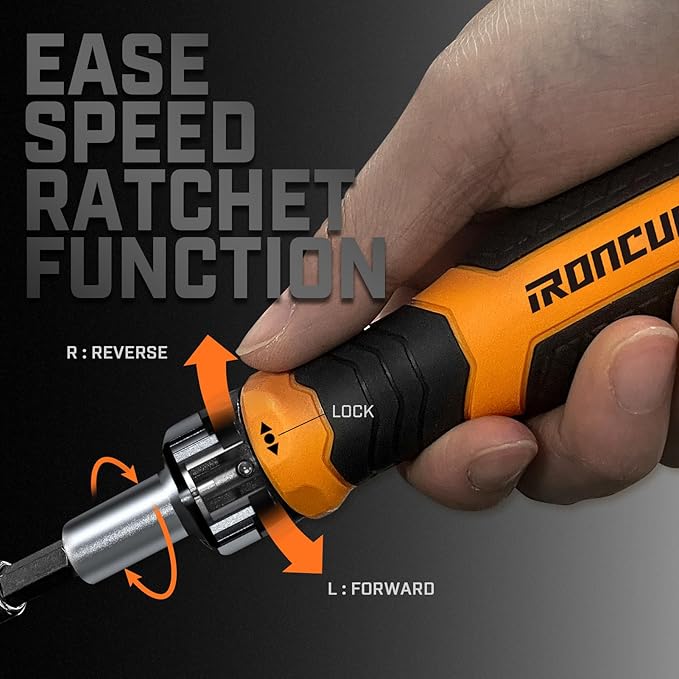 Ratcheting Screwdriver Set: 56-Piece Magnetic Multi Bits Tool Kit with Case