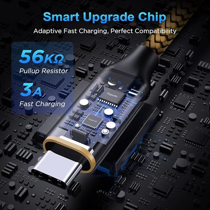 etguuds USB to USB C Cable 3.3ft, 2-Pack USB A to Type C Charger Cord Fast Charging for Samsung Galaxy A15 A25 A35 A55 A54, S24 S23 S22 S21 S20 S10 S10E, Note 20 10, Moto G, for iPhone 16 15, Gold