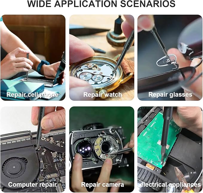 Precision Screwdriver Set, 46 in 1 Mini Screwdrivers, Screwdriver Bit Sets, Multifunction Precision Screwdriver Kit, Repair Tool Kit for Electronics, Computer, Eyeglass, Phone, Watch