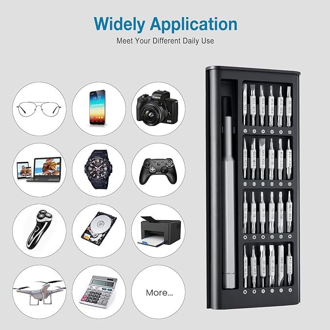 49-in-1 Small Precision Screwdriver Set, Professional Magnetic Mini Repair Tool Kit for Phone, Computer, Watch, Laptop, Macbook, Game Console, Electronic Jewelry, Toys, Computer, Eyeglass Repair