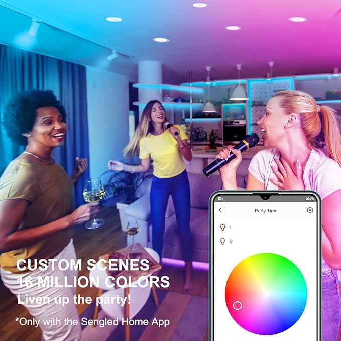 Sengled Smart Bulbs that Work with Alexa, Google, SmartThings, Zigbee Hub Required, BR30 Smart Led Bulb 75W, Smart Recessed Light Bulbs, Color Changing Light Bulb, Smart Flood Light E26, 940LM 1 Pack