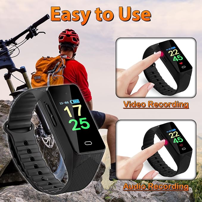 64GB Mini Video Camera,1080P HD Portable Mini Nanny Video Camera Loop Video Body Recorder for Home,Office for Outdoor