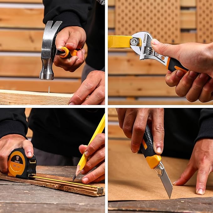 Power Drill Tool Set Kit: DEKOPRO Cordless Drill Tool Box with 12V Battery Electric Drill Driver for Home Hand Repair Power Tools Sets Drills Case