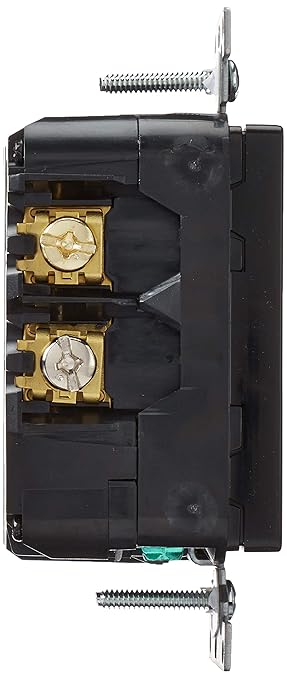 Leviton T5632-E Type-A USB in-Wall Charger with 15A Tamper-Resistant Outlet, USB Charger for Smartphones, Black