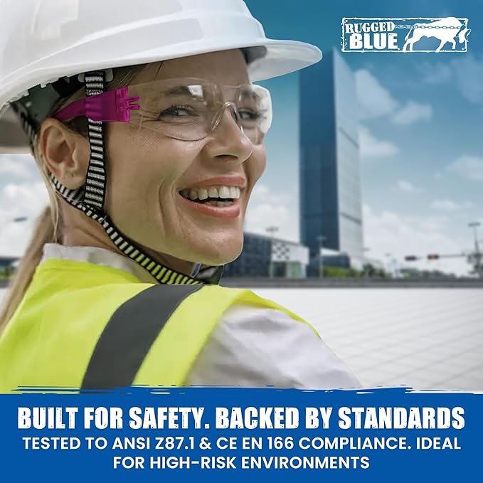 Work Safety Glasses For Men | Ansi Z87 Certified Safety Goggles For Shooting Range | Anti-Scratch Outdoor Glass