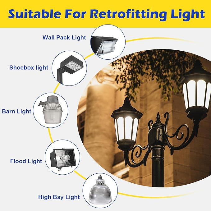 1500 Watt Replacement LED Corn Bulb, 150 Watt E39 Mogul Base, 23,700 Lumens, 5000K Daylight, (Not Dimmable) 2-Pack