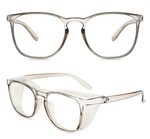 Alsenor Safety Glasses Anti Fog Goggles Protective Eyewear Blue Light Blocking Anti Dust UV Protection Glasses For Men Women (Green)