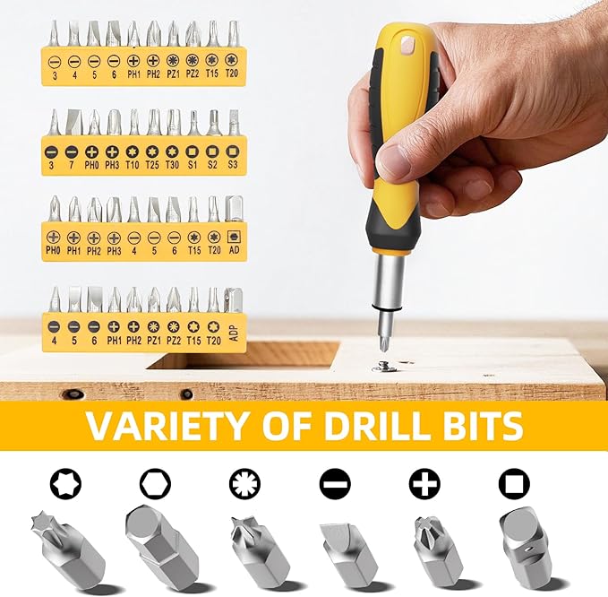 Home Tool Kit 199 Piece Basic Household Auto Repair Tool Set Car Toolbox General Hand Tool Kit for Home Men Women DIY with Plastic Toolbox Storage Case Pliers Wrench Combination