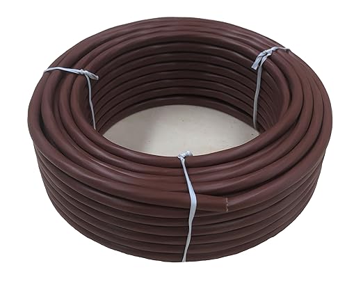 18/6 50ft Thermostat Wire- Brown - Solid Copper 18 Gauge, 6 Conductors - CL2 (ETL Listed) - Residential, Commercial and Industrial Rated (18/6, 50ft)
