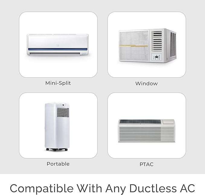 Breez Eco | Smart AC Controller for Mini Split, Window, Portable ACS | WiFi, Alexa, Google, Siri Shortcuts, SmartThings, IFTTT, Free App, NO Subscriptions | Schedules, Geofencing, Comfy (White)