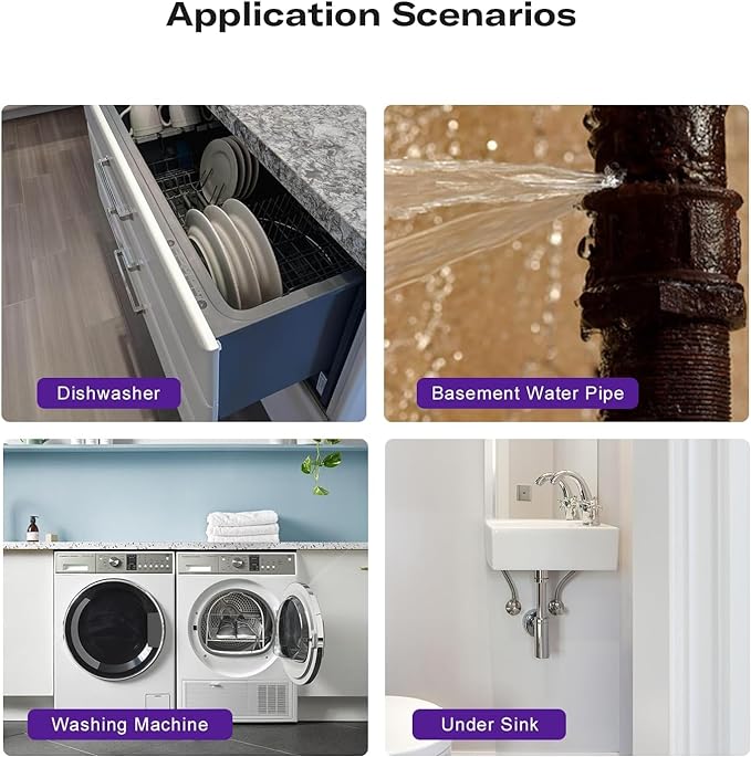 THIRDREALITY Zigbee Water Leak Sensor with Dripping Detection,120dB Alarm,App Notifications Enabled When Work with Home Assistant and Compatible Zigbee HUB Like SmartThings,Aeotec or Third Reality Hub