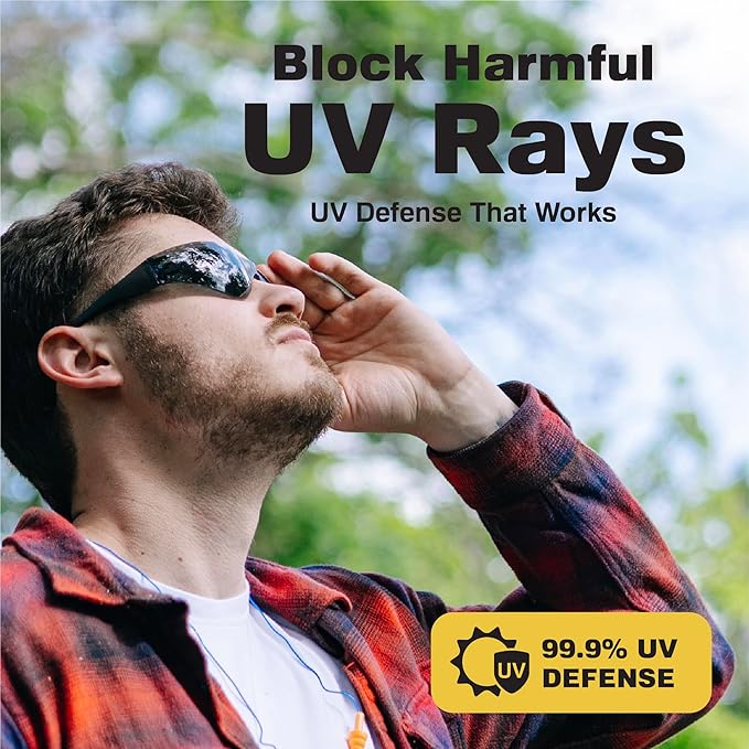 Raxwell Clear Safety Glasses, ANSI Z87.1, Wraparound, Anti-Scratch, Impact-Resistant, Eye Protection for Work & DIY