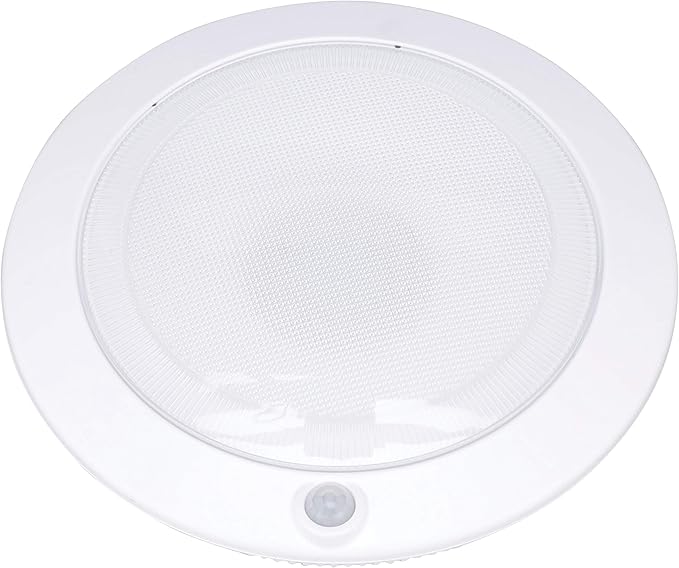 Good Earth Lighting Rechargeable LED Tap Lights (2-Pack) 7-Inch White Round Closet Light, Motion Sensor, 300 Lumens, 4000K, Auto Timer with Command Strips by 3M for Damage Free Mounting, USB Charger
