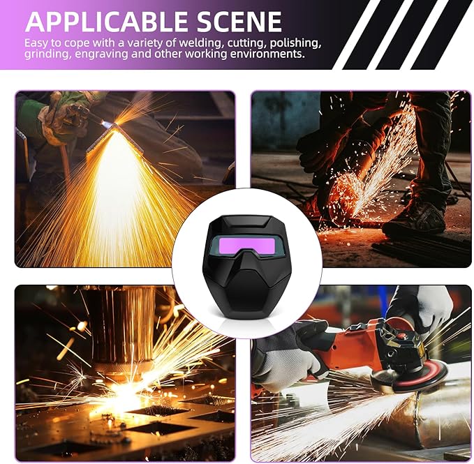 Welding Goggles Auto Darkening Plasma Cutting Glasses - Eye Protection Safety Goggles for Welding