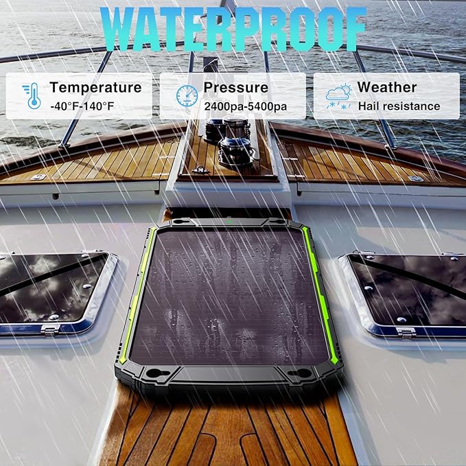 5W 12V Solar Battery Charger Maintainer PRO, Built-in Smart MPPT Charge Controller, Waterproof 5 Watt 12 Volt Solar Panel Trickle Charging Kits for Car Boat RV Marine Trailer Camper